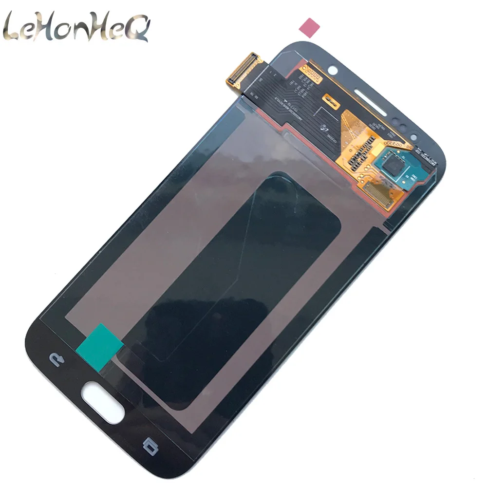 AMOLED ЖК-дисплей с ожогом shadown для samsung Galaxy S6 G920 G920f G920fd кодирующий преобразователь