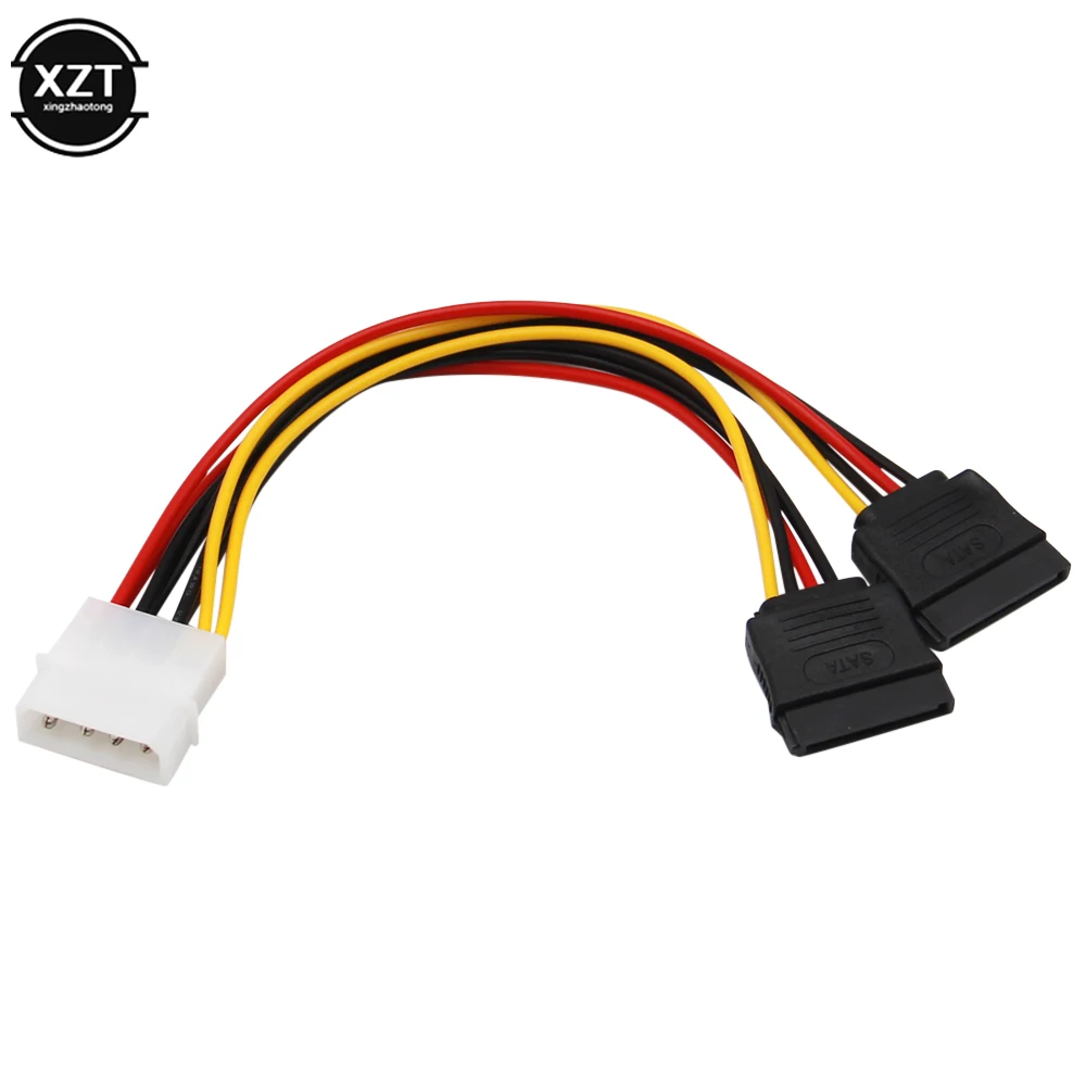 1 шт. 4Pin IDE/SATA Molex до 2 ATA SATA Мощность разъем питания нашникиов жесткий приводной