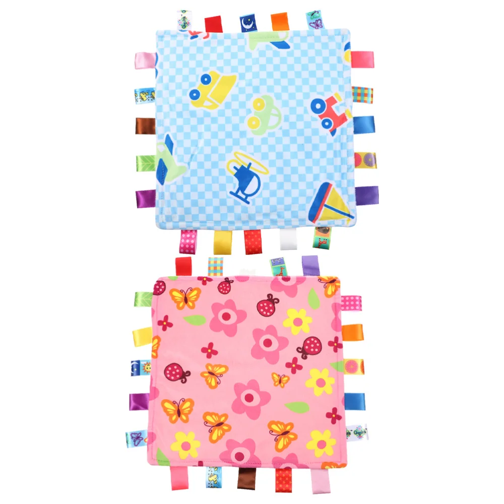 

2pcs Baby Blankets Baby Soothing Towels Infant Appease Blankets