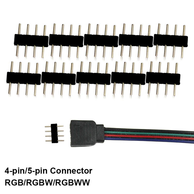 20 шт. 4 контактный 5 разъем RGB RGBW RGBWW 2835 3528 5050 Используется для светодиодных