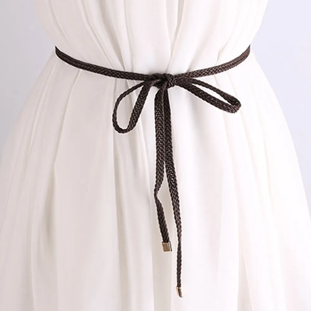 Женский пояс из тонкого тканого сплава с подвеской бандажный декоративный