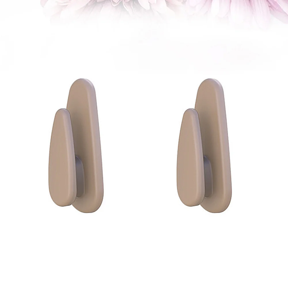 

8Pcs Car Small Hooks Self-Adhesive Hooks Instrument Desk Car Hanger Practical Hooks Black