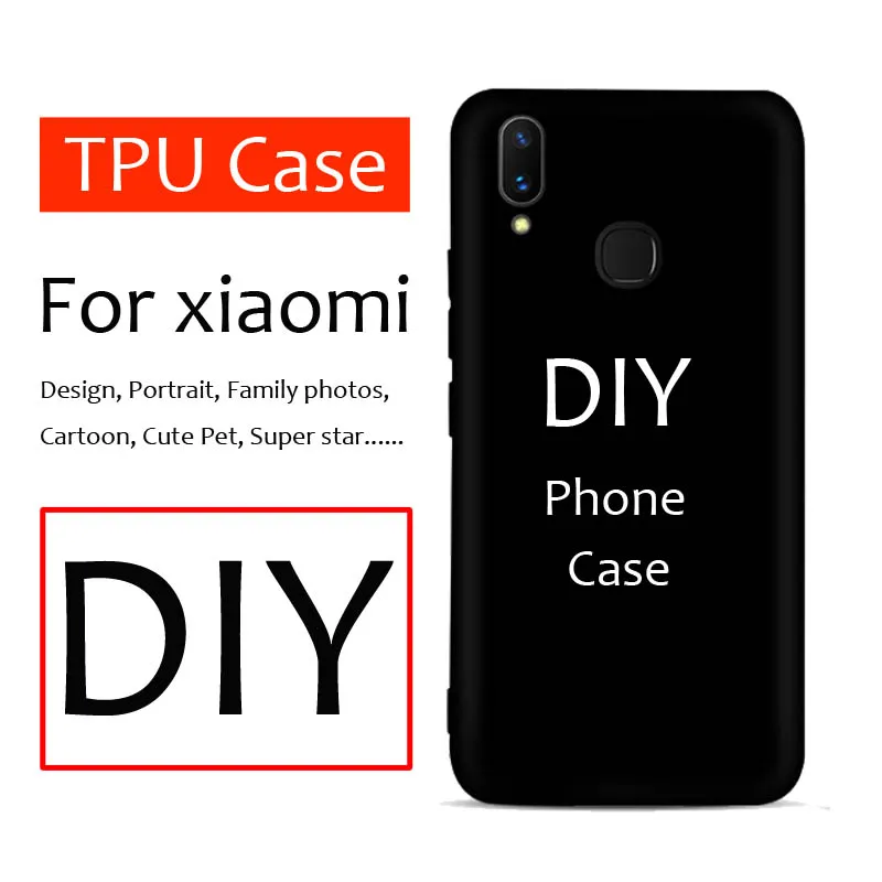 

Custom Phone Case For Xiaomi Redmi Note 7 6 8 Pro Mi8 Mi 9 6X Mi9 SE CC9 CC9E CC9 Pro DIY Photo Cover TPU Protective Fundas