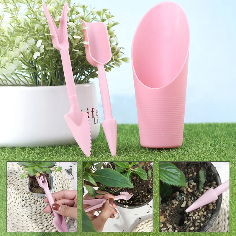 

3pcs Garden Planter Kit DIY Accessories Sowing Succulents Transplant Seedlings