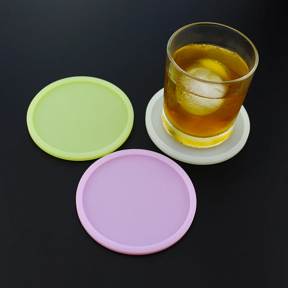Светящиеся силиконовые подставки термостойкий Коврик для чайной чашки 3 9 дюйма