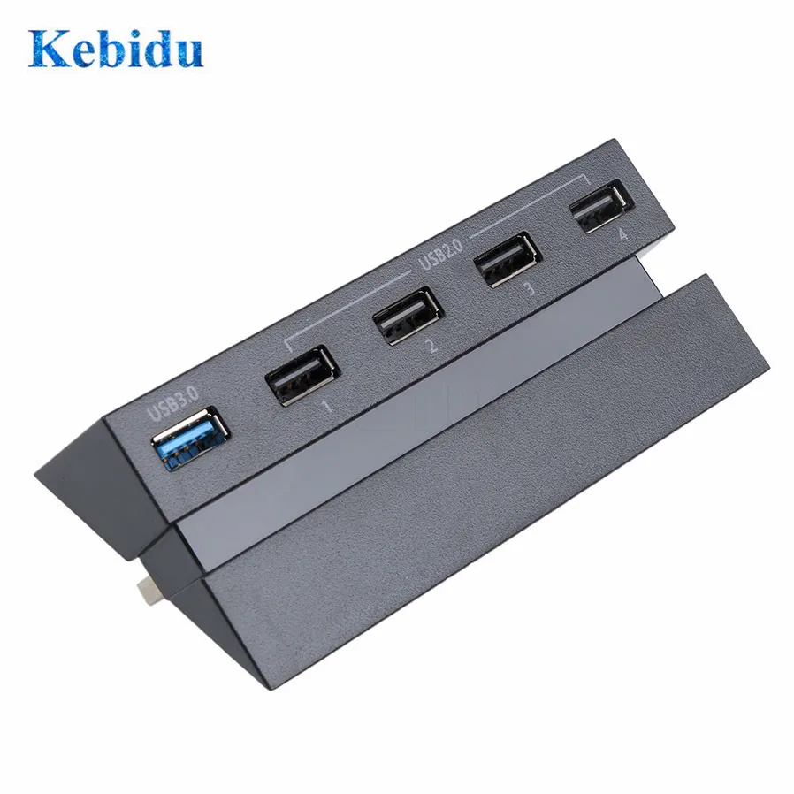Высокоскоростной адаптер kebidu концентратор с 5 портами USB 3 0 2 1 + 4 для Sony PS4 Playstation