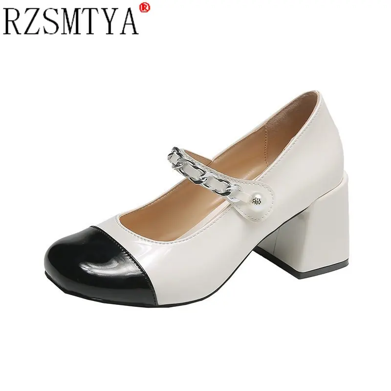 

Round Toe Student Cute High Heel Shoes Princess Kawaii Girl Women Shoes Fashion Comfortable Vintage Sweet