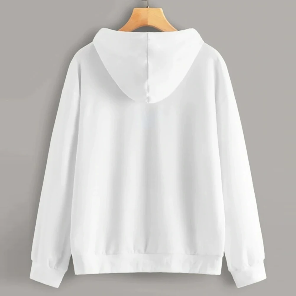 

Fashion Women Autumn Long Sleeve Butterfly Embroidered Loose Sweatshirt Hoodie Outerwear Warm Clothes