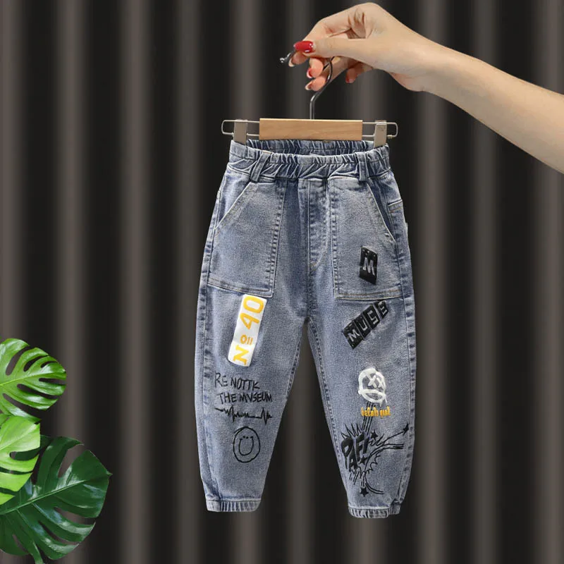 

Новинка; Джинсы для детей детские джинсы для девочек и мальчиков на весну джинсы для маленьких девочек джинсовые штаны брюки для детей ясел...