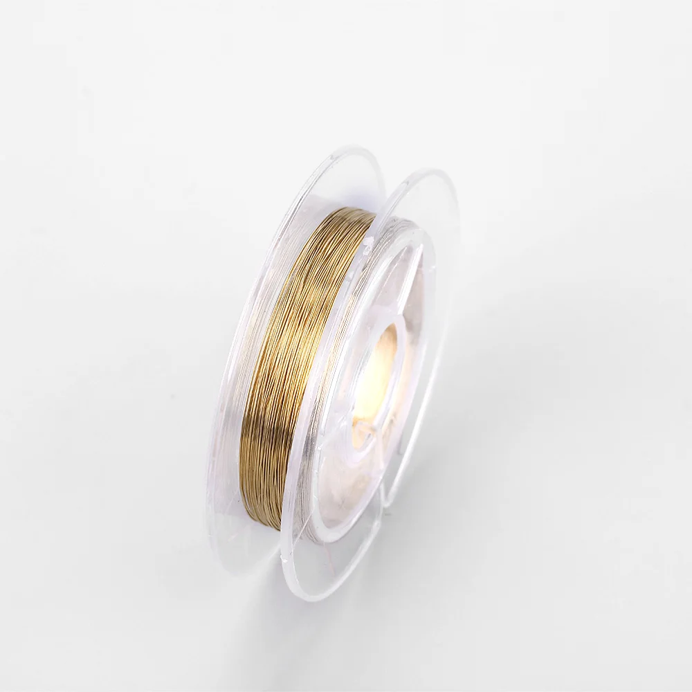 Lootaan 3 шт./компл. для дизайна ногтей медная проволока сверхтонкая Золотая и