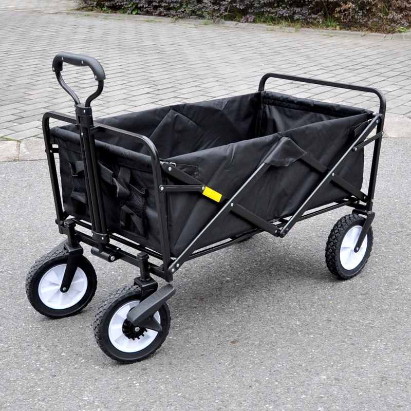 

Pastoral camping trolley supermarket grocery shopping trolley small pull shopping cart camp folding portable household cart
