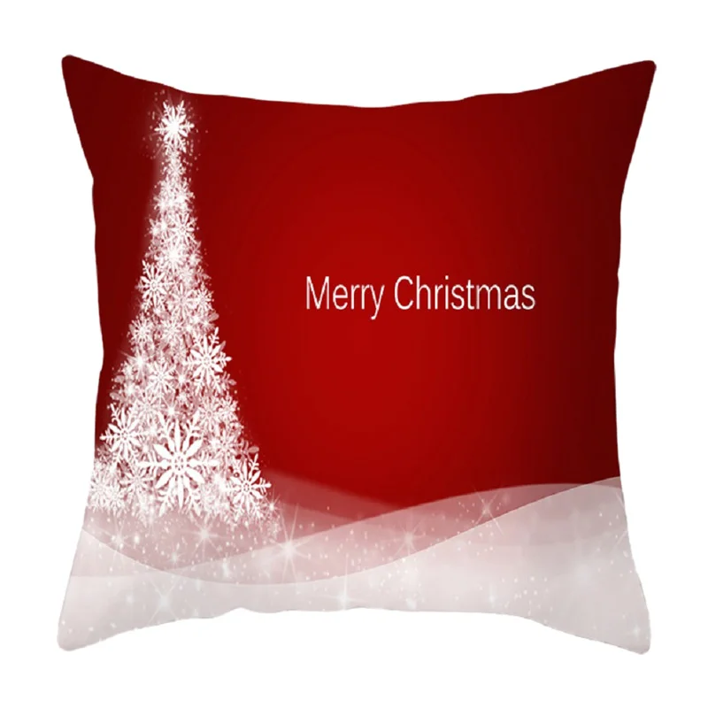 1 шт. 45*45 см Санта-Клаус Merry Christmas Наволочки Чехол новогодний домашний диван Автомобильная подушка Декоративные Чехлы для подушек