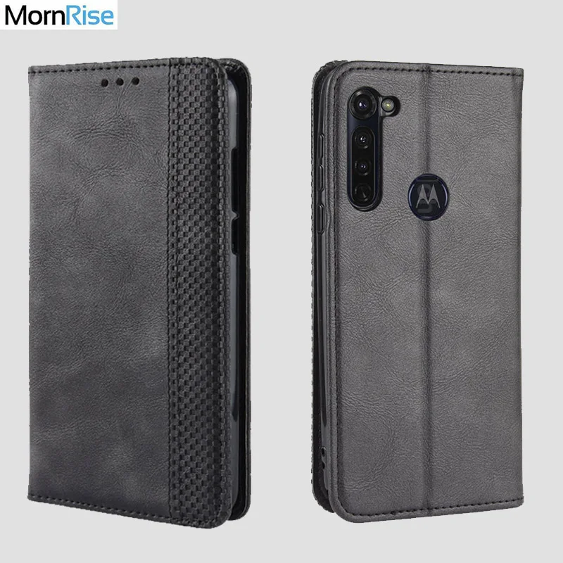 Роскошный тонкий кожаный чехол-книжка в стиле ретро с магнитной застежкой для MOTO