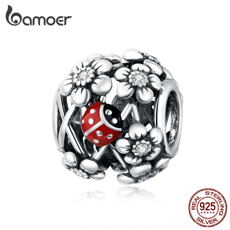 Bamoer подлинный 925 пробы Серебряный сад эльфы Шарм для оригинального серебра DIY