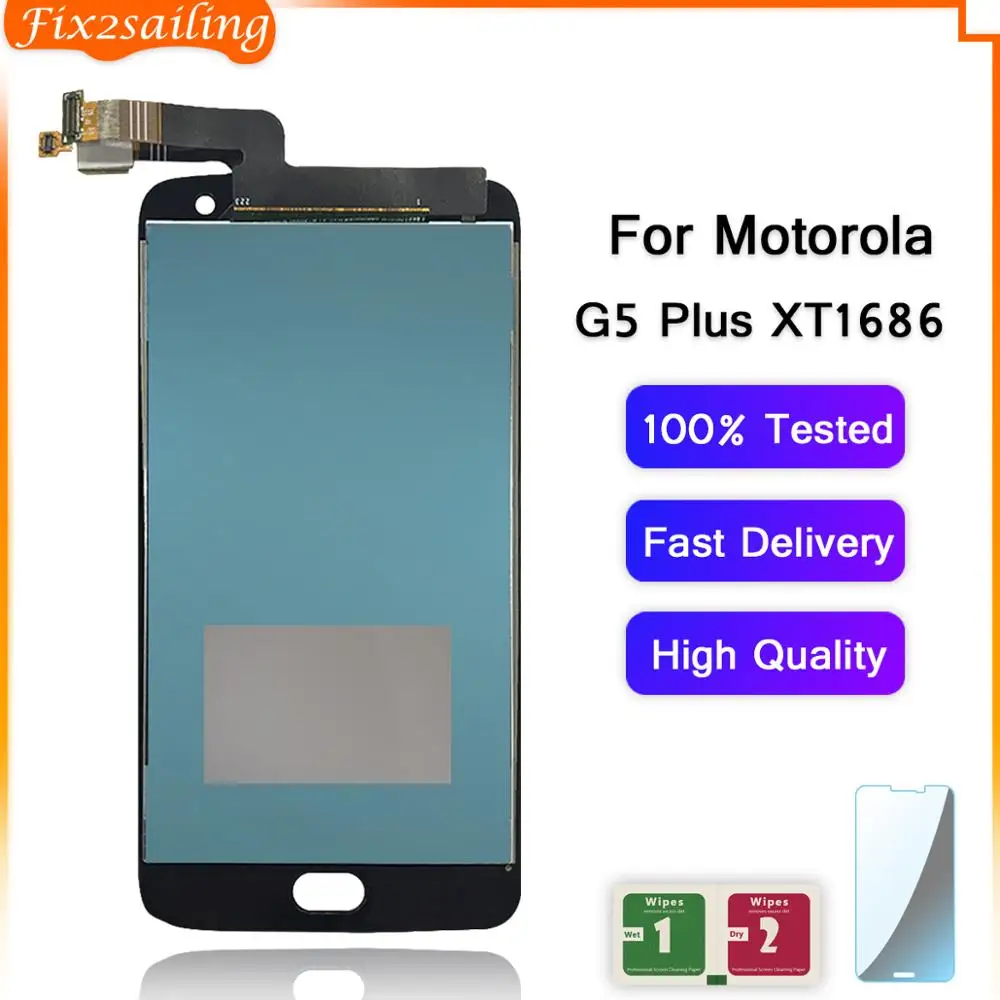 Новинка для Motorola MOTO G5 Plus XT1686 XT1681 XT1683 ЖК сенсорный экран дигитайзер стекло в сборе