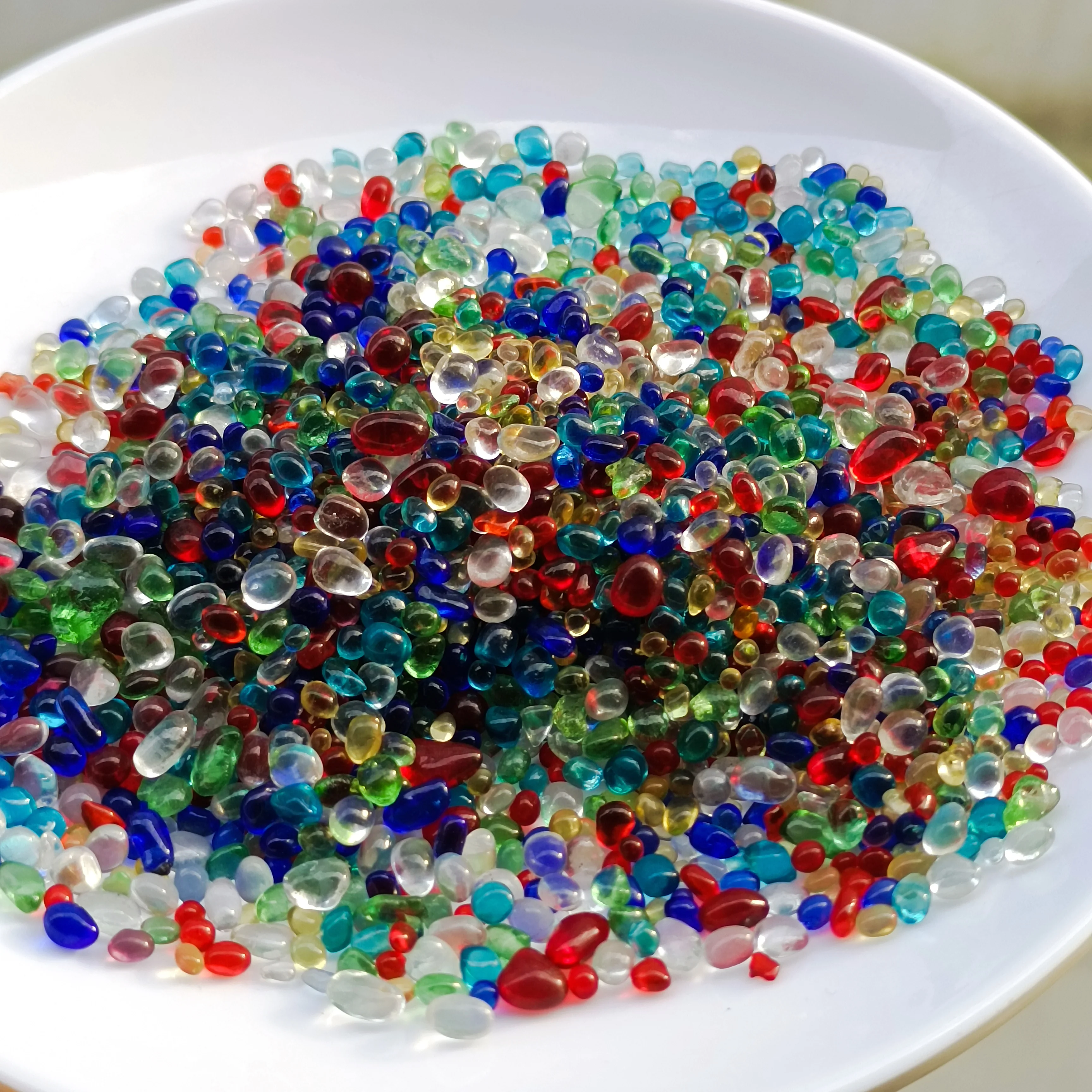 Восхитительное Радужное искусственное стекло liuli 100 г, лечебный драгоценный камень medaion, рейки, гравий для украшения аквариума
