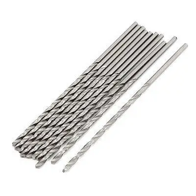 

2.3mmx58mm High Speed Steel Straight Shank 2 Flutes Twist Drilling Bit