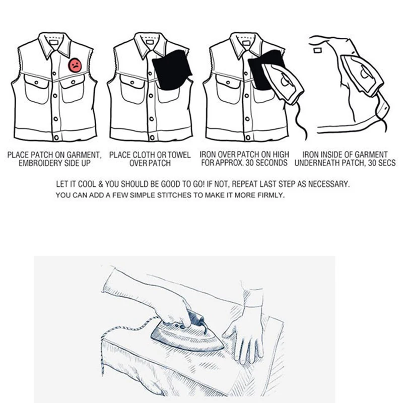 

DIY Custom Brand LOGO Embroidery Patches for Clothing T Shirt Sew on Iron on Patches on Clothes Shoes Hats Parches Appliques P