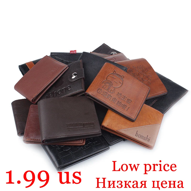 Ультратонкие Короткие мужские бумажники Top 2019 низкая цена сумка для монет