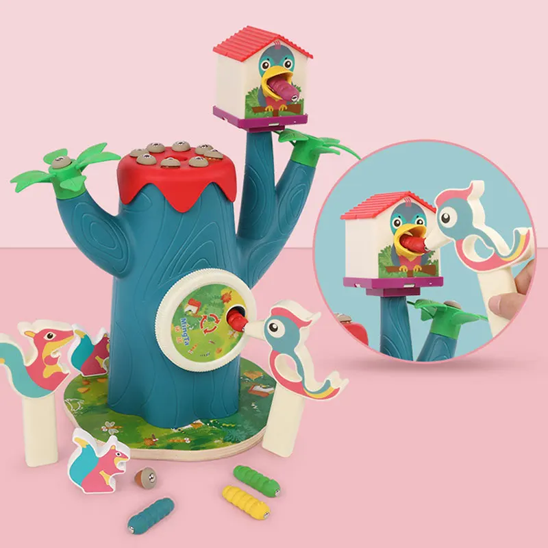 Магнитная игрушка для малышей деревянные Обучающие игрушки в виде жуков