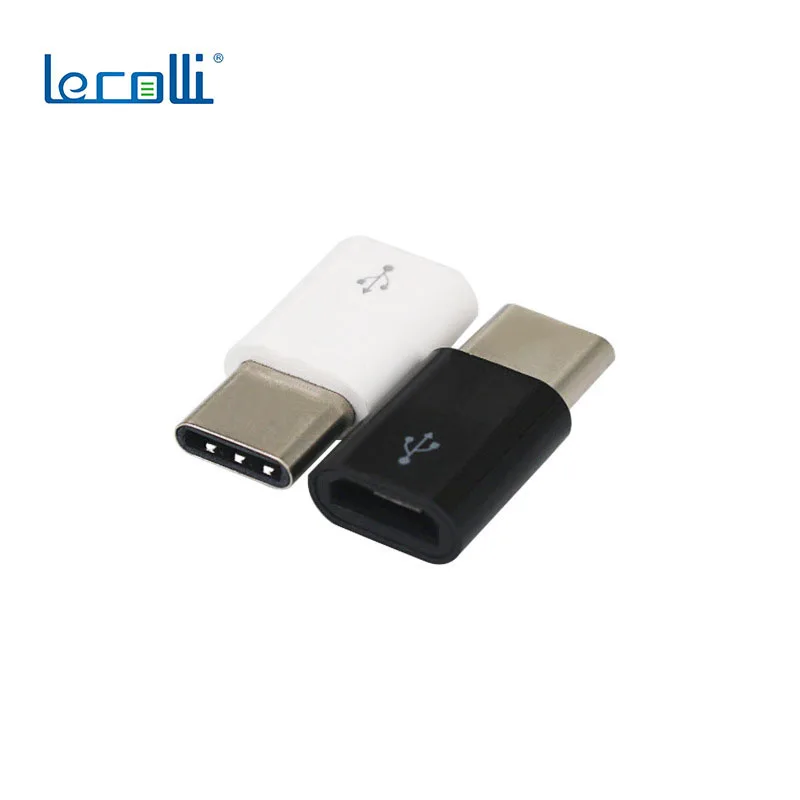 

Android Female To C-Type Adapter Plastic Shell Impact-Resistant Compact Portable Black And White C-Type Interface Equipment