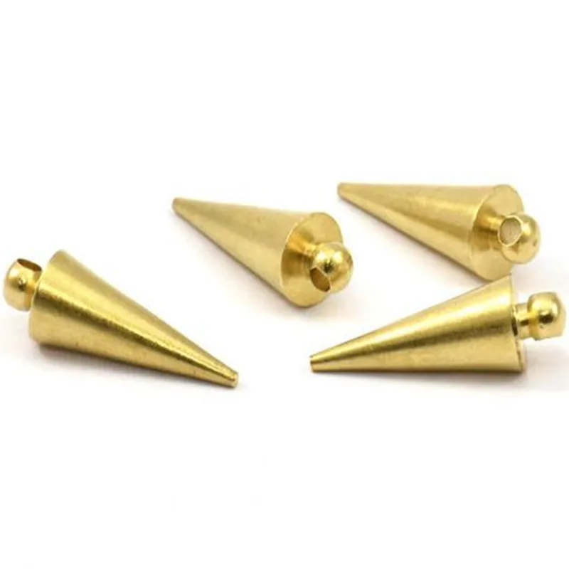 

12pc.. Raw Brass Spike, connectors..( Nickel free and Lead free)(18x6mm) BS 2011