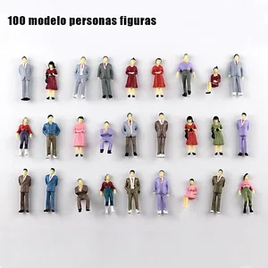 Модель игрушки Красочный злодей 3,5 см 150 масштаб модель человека здание железнодорожной станции осанки сидя осанки смешанные цвета человека
