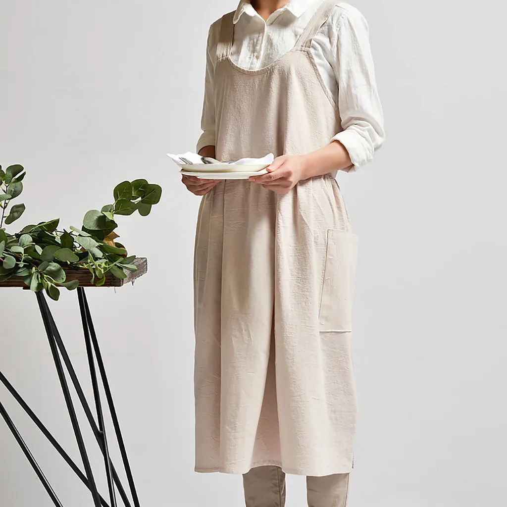 Кухонный Фартук для приготовления пищи цветочный магазин из мытой