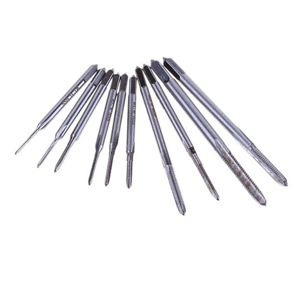 

New 11Pcs / Set Mini Screw Tap Set Hand Thread Wire Tap Threading Taps Attack Tool M1 M1.2 M1.4 M1.6 M1.7 M1.8 M2 M2.5 M3 M3.5