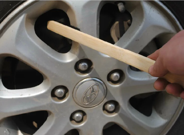

1Pc 40cm Car Engine Tire Wheel Rim Cleaning Brush Long Bamboo Handle Natural Bristl Auto Detailing Washer