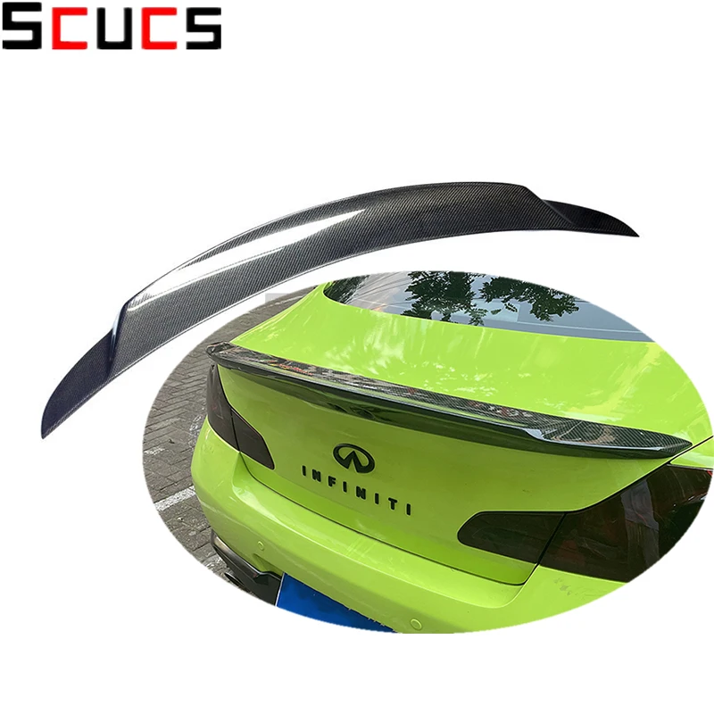 Автомобильный задний спойлер из углеродного волокна для Infiniti G25 G35 G37 2 двери 4