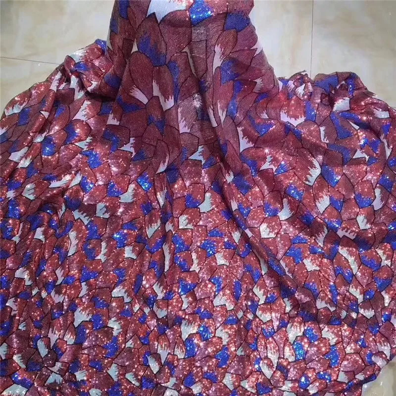 African Lace Fabric For Wedding Dress High Quality French With sequins Fashion Nigerian silver | Дом и сад