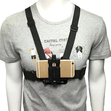 New Mobile Phone Chest Mount Harness Strap Holder Cell Phone Clip Action Camera Adjustable Straps For Xiaomi For Iphone