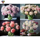 Алмазная вышивка с круглыми цветами, 5D, сделай сам, подарки для украшения дома, новинка 2020