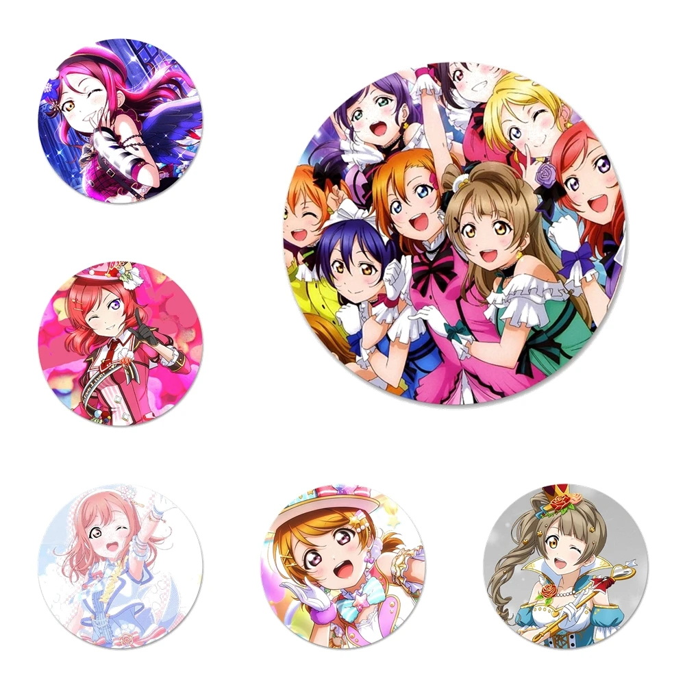 Обувь в стиле аниме Живая Любовь кумир школы дневник значок брошь заколка