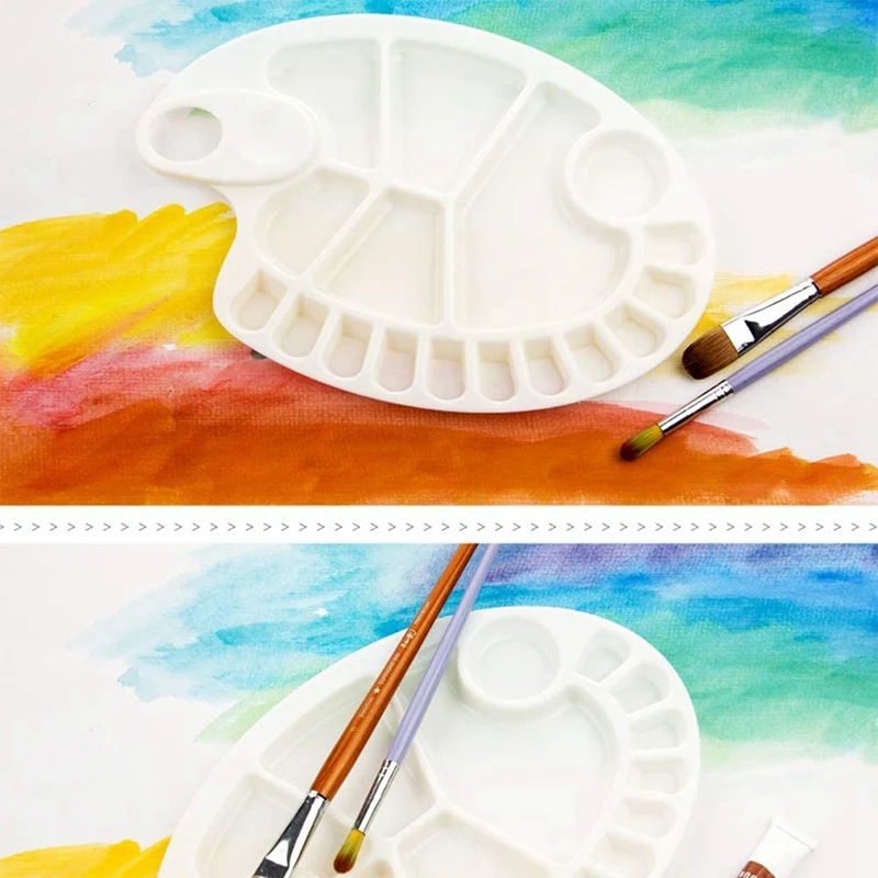 

Paint Palette and Painting Knife Set, Include 3 Paint Trays and 6 Paint Knives, Art Supplies for Painting Party