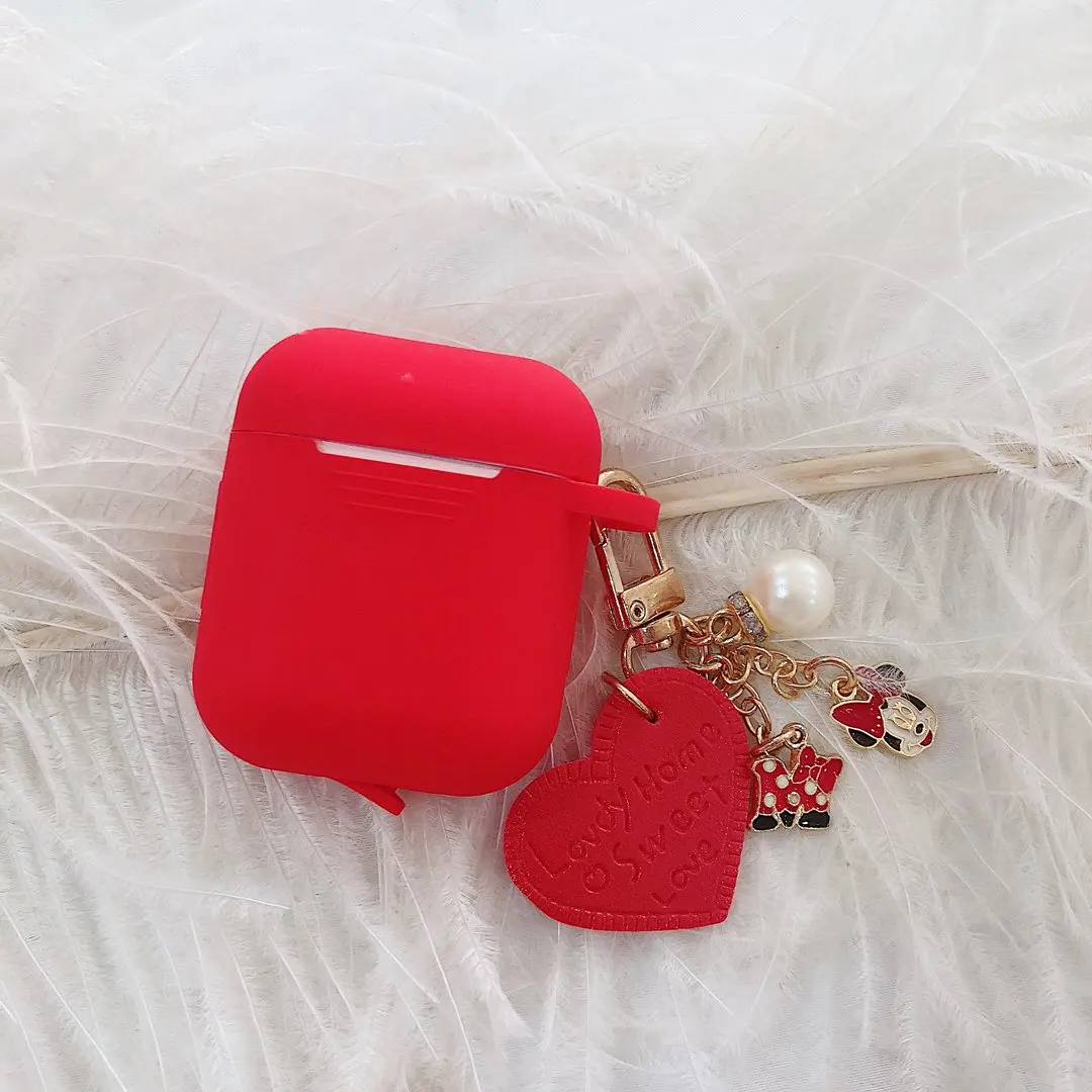 C3 Чехол для Air pods 1/2 для AirPods Pro с милым рисунком и кольцом для ключей, роскошные аксессуары, брелок, силиконовый чехол s, чехол для наушников - Цвет: C3