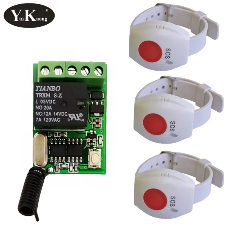 Наручные часы RF кнопка вызова дверной звонок дистанционный переключатель