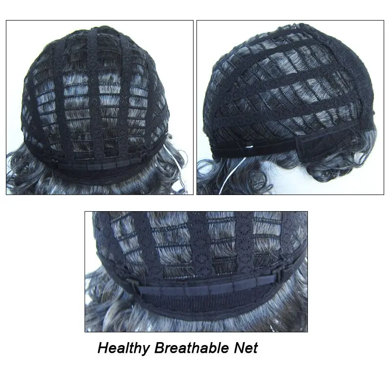 

Black Dark Green Ombre Color Water Wave Wig Wavy Short Hair Drag Queen Fashion Wigs For White Women