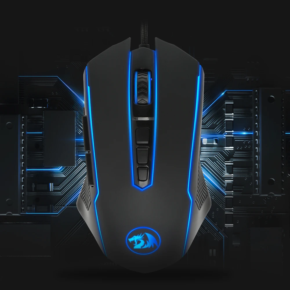 Мышь игровая Redragon Ranger M910 Проводная с RGB-подсветкой 10 кнопок 12400 DPI | Компьютеры и