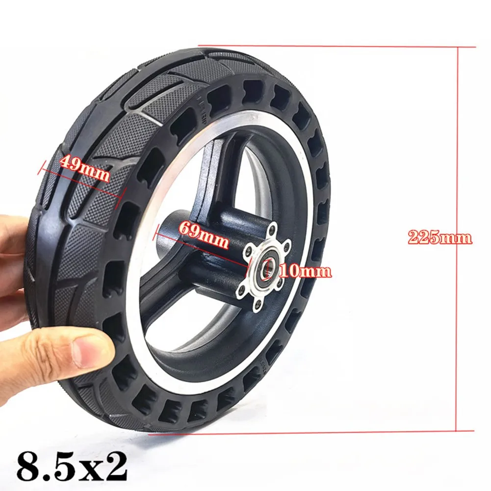 

Free Shipping 8.5 Inch E-Scooter Solid Tire+10 Inch Wheel Hub Disc Brake Set For Xiao*mi M365 Rubber Metal Tires