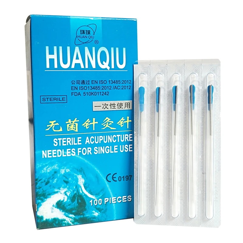 300 с 1 иглой трубка иглоукалывание huanqiu игла Стерильная Filiform для одноразового
