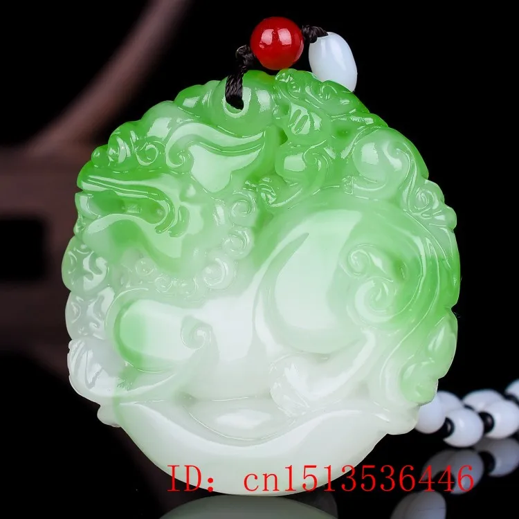 

Натуральный белый зеленый нефрит pixiu Kirin кулон бусины ожерелье ювелирные изделия Модные аксессуары ручной работы мужской амулет свитер цеп...