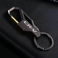 laser engraved metal keychain car keychain key ring key management ring gift decoration car logo key chain for honda crv cr v