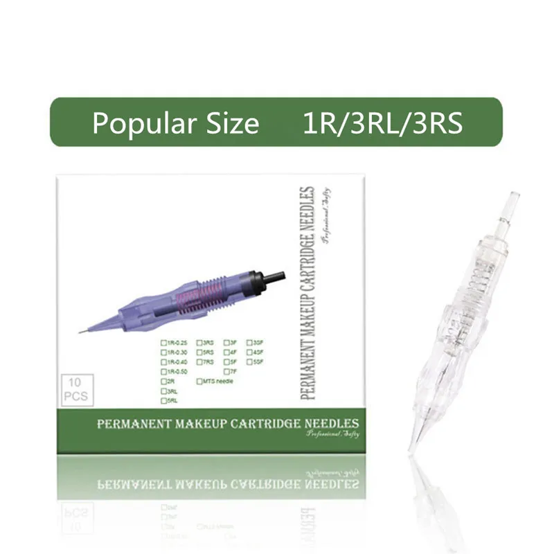Горячие микро иглы Перманентный макияж картриджи татуировки иголки для бровей