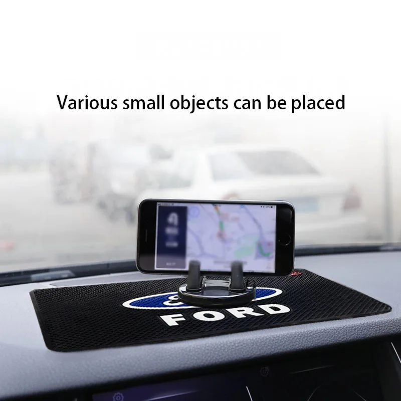 

Ford-Logo Personality Car Anti-slip Mat Car Perfume Mat Car Mobile Phone Anti-slip Dashboard Storage Mat