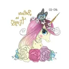 Детские Временные татуировки, мультяшный фламинго, единорог, лошадь, поддельные татуировки, стикер, водостойкая татуировка, художественная татуировка, рука для детей, для мальчиков