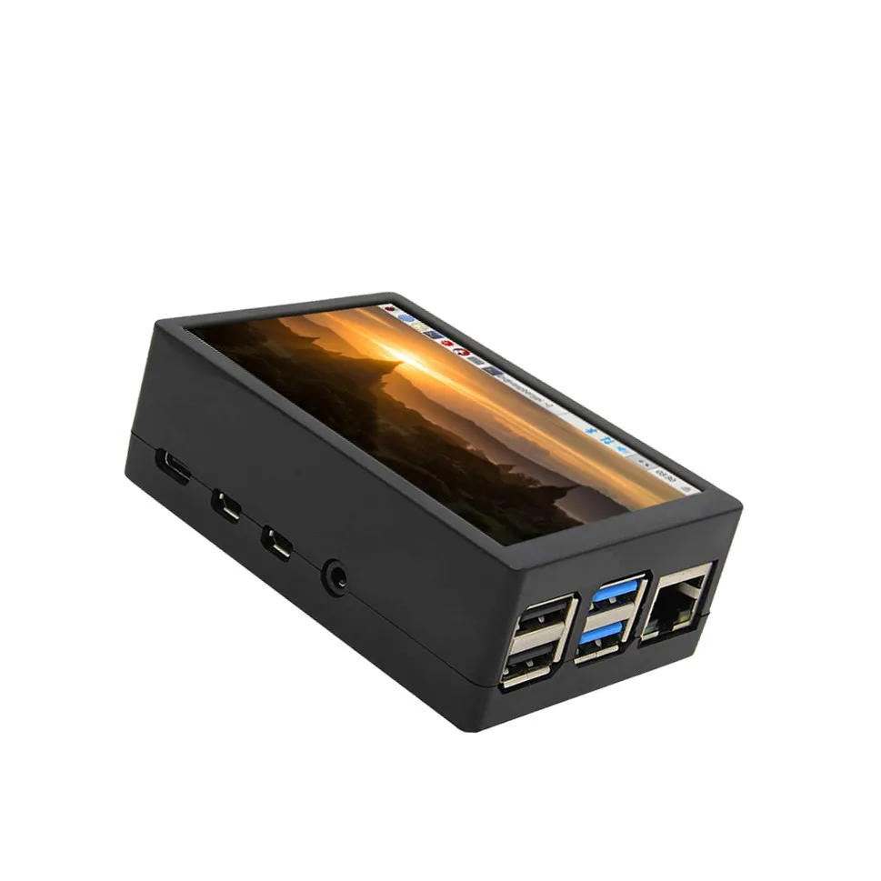 Pi 4 Kit 3,5 дюймовый TFT ЖК-дисплей сенсорный экран+ ABS чехол+ радиатор для Raspberry Pi 4B 3B+ 3B - Цвет: Pi 4 Kit