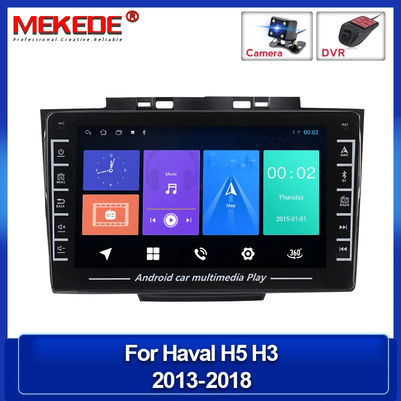 

1280*720P IPS Android автомобильный проигрыватель с радио и GPS для Great Wall Haval H5 H3 2013-2018 поддержка Carplay навигации WIFI BT FM SWC