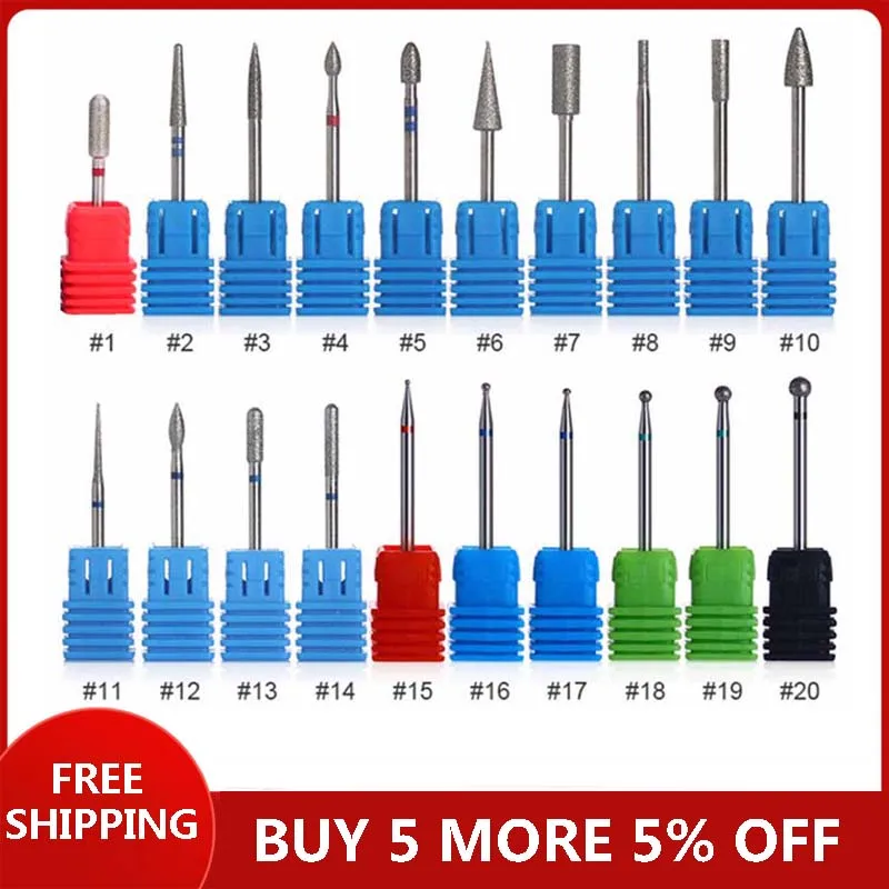 Алмазная дрель для ногтей маникюрные фрезы маникюра электрические аксессуары